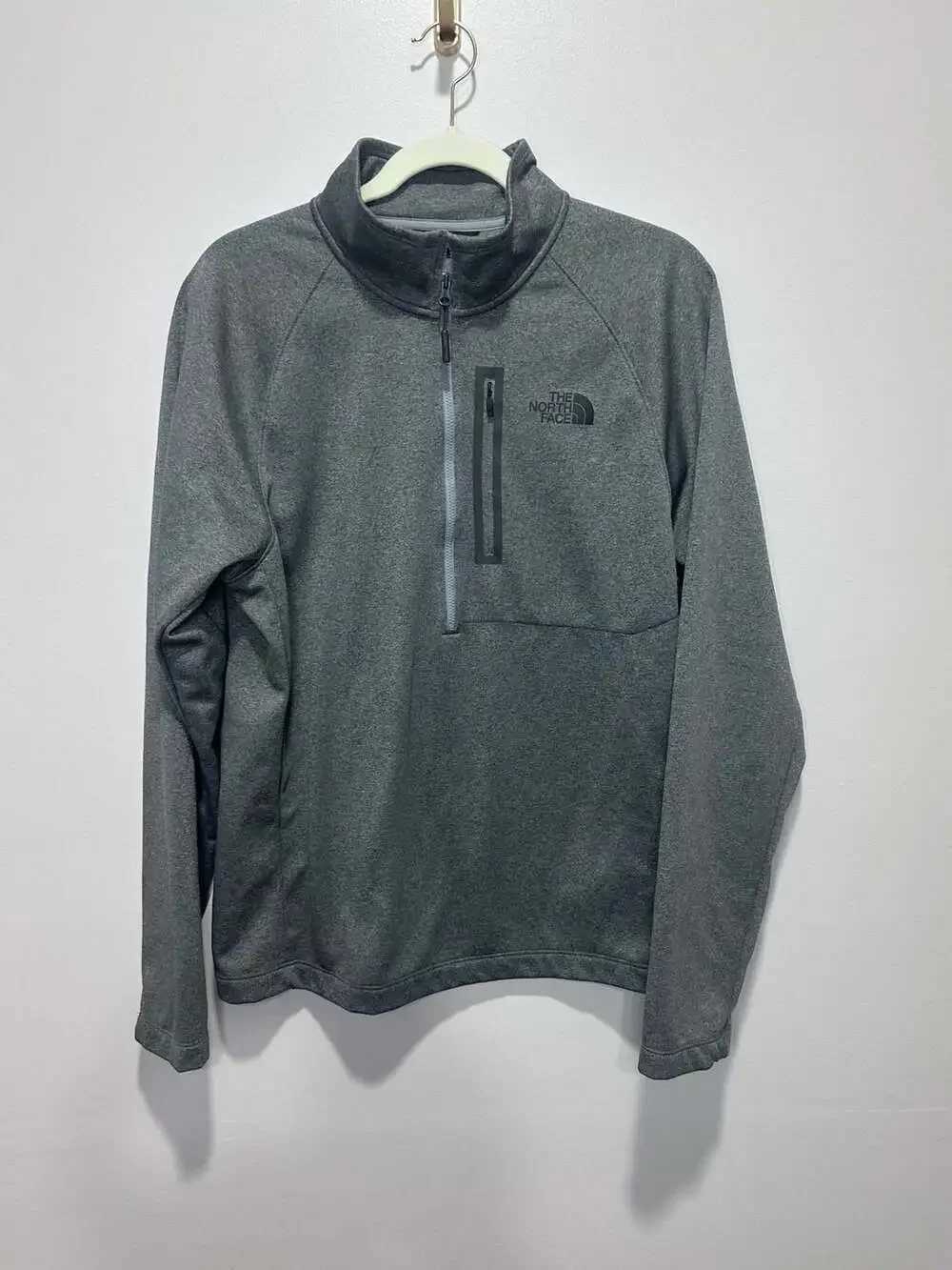 The North Face Men's Canyonlands 1/4 Zip Pullover Fleece, Grey, Size Medium